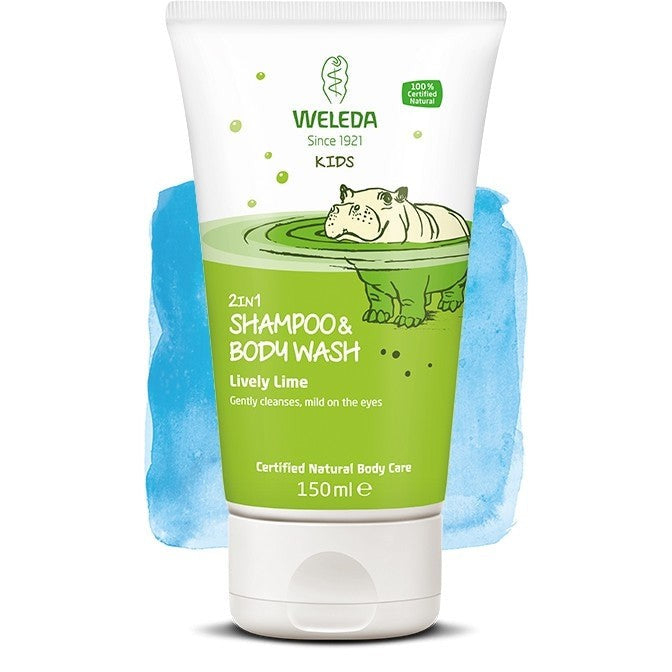 Weleda Lively Lime lasten 2in1 suihkushampoo