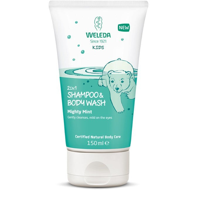 Weleda Mighty Mint lasten 2in1 suihkushampoo