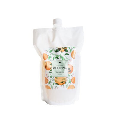 Ole Hyvä astianpesuaine veriappelsiini täyttöpussi, 1200 ml