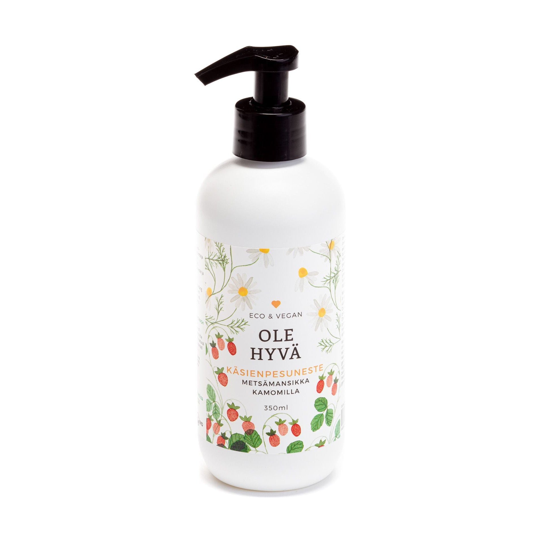 Ole Hyvä käsienpesuneste metsämansikka-kamomilla, 350 ml
