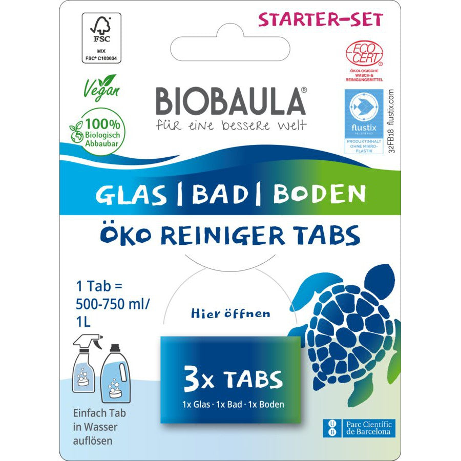 Biobaula pesuainetabletit aloituspakkaus, 3 x tabletti