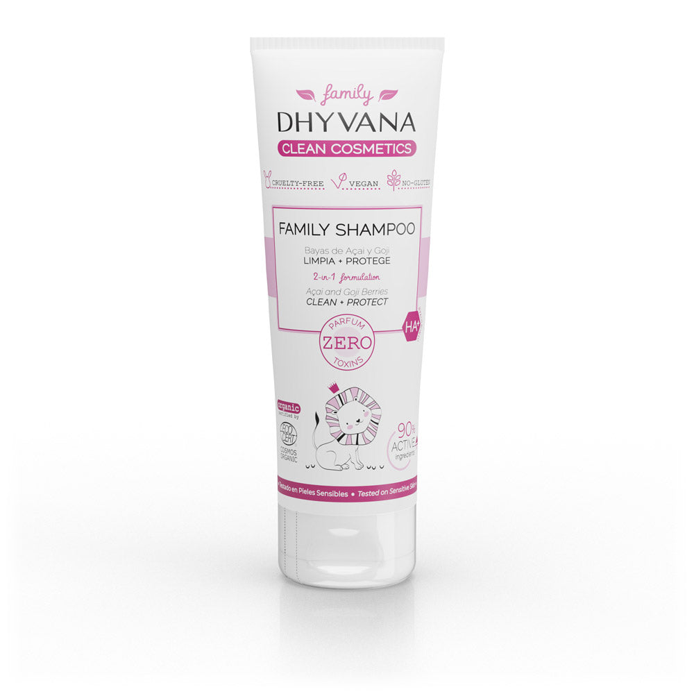 Dhyvana Family shampoo Acai-Goji, sulfaatiton shampoo