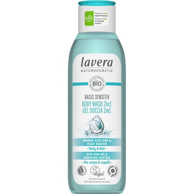 Lavera Basis Sensitiv 2in1 hoitava suihkushampoo