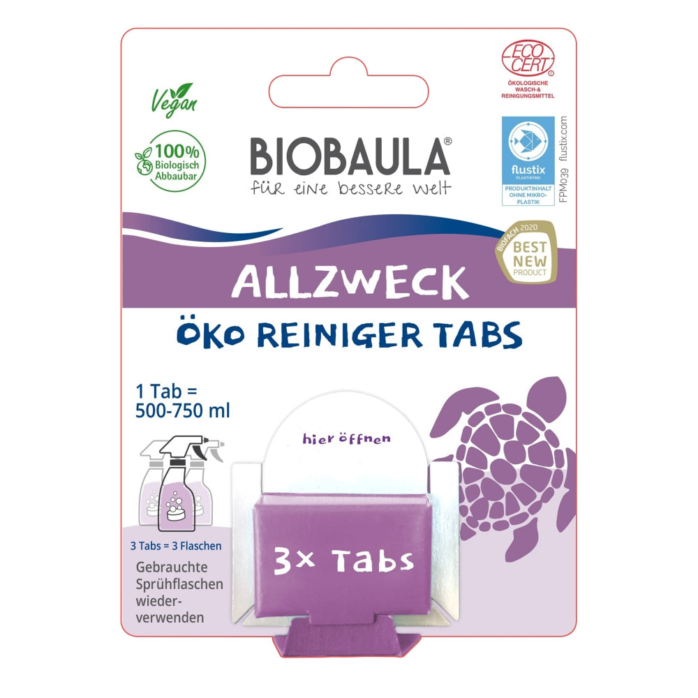 Biobaula puhdistustabletit yleispuhdistusaine, 3 x tabletti