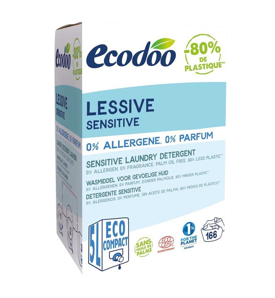 Ecodoo RESPECT hajusteeton pyykinpesuaine 5 L, 166 pesua