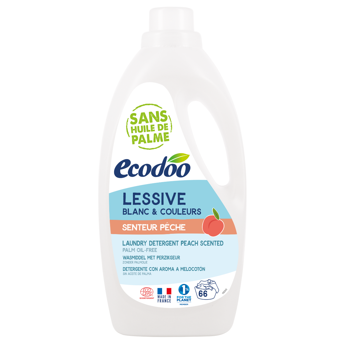 Ecodoo pyykinpesuaine Persikka 2 L, 66 pesua