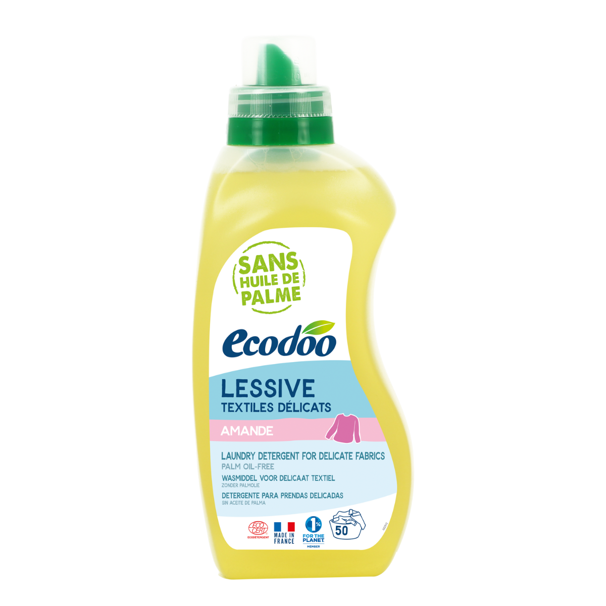 Ecodoo Delicate villa- ja hienopesuaine 750 ml, 50 pesua