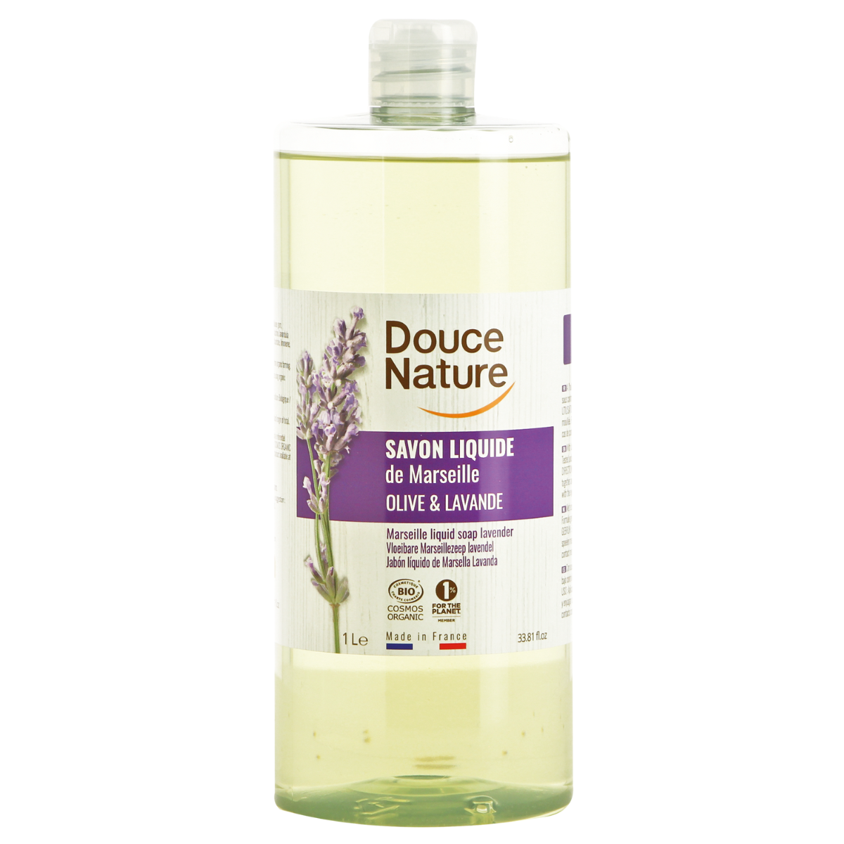 Douce Nature nestesaippua laventeli, 1L täyttöpakkaus