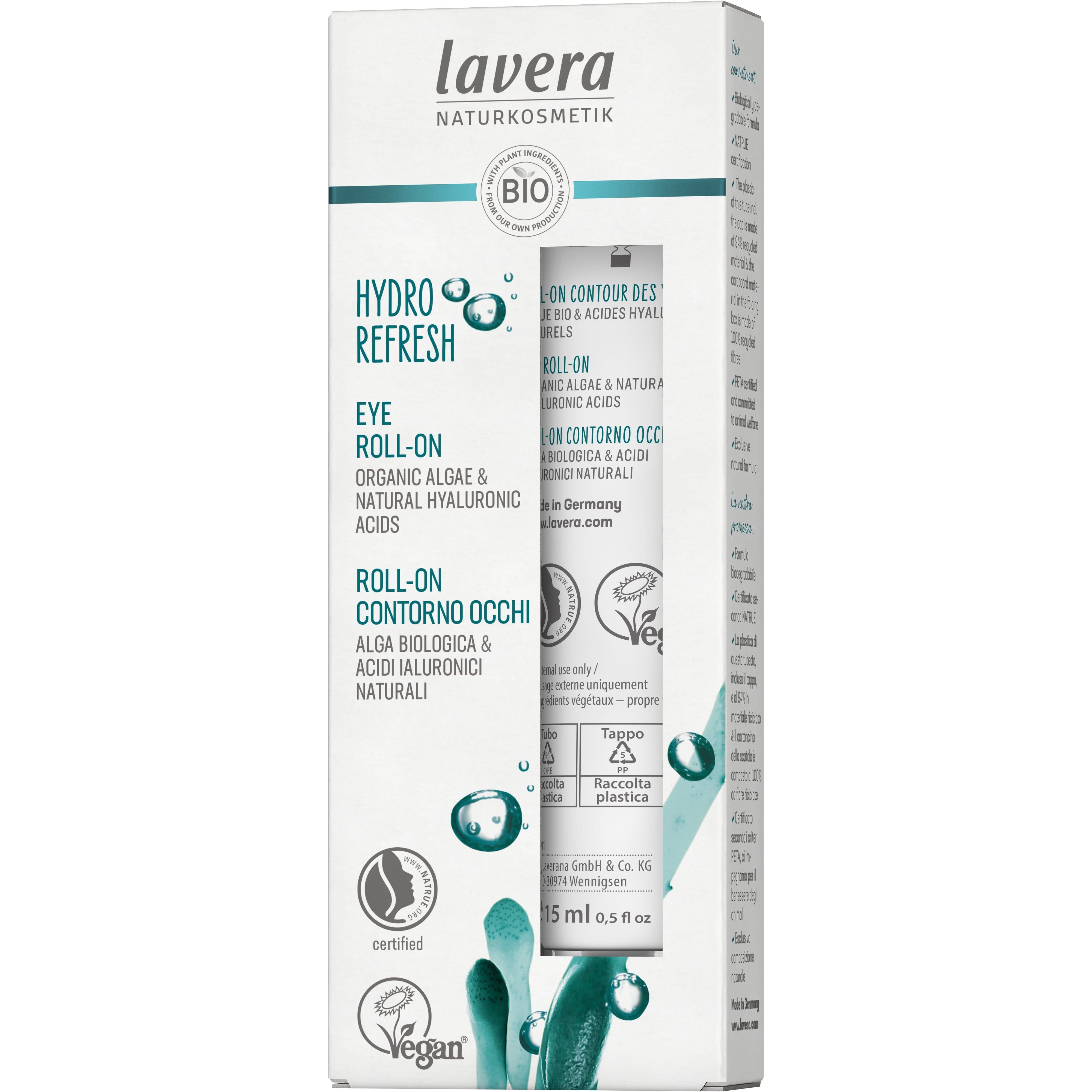 Lavera Hydro Refresh silmänympärysvoide roll-on