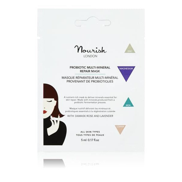 TRIPLAPAKKAUS: Nourish London Probiotic Multi-Mineral Repair Mask 3 x 5 ml