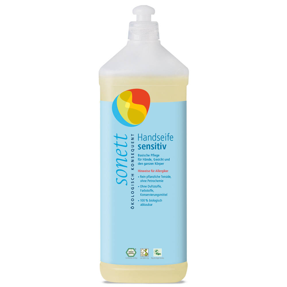 Sonett nestesaippua sensitive, täyttöpakkaus