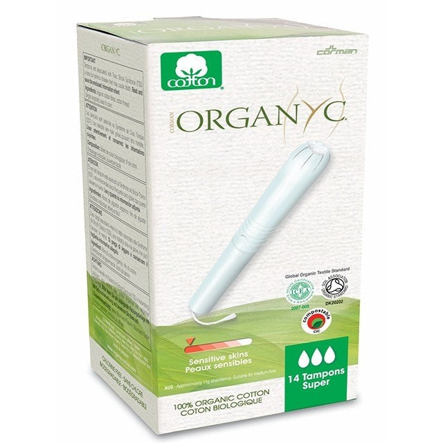 Organyc super tamponi asettimella 14 kpl