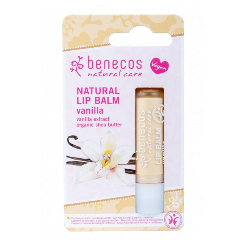 Benecos Natural huulivoide Vanilja pakkauksella