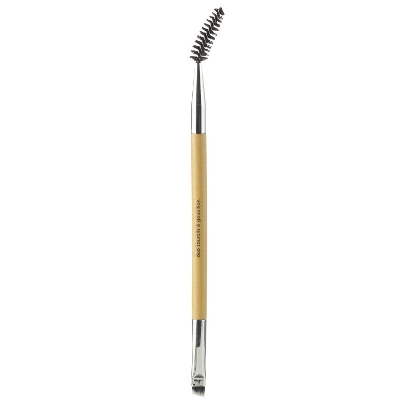 Avril kaksipäinen kulmakarvasivellin n°853 "Eyebrow & bottle brush duo"