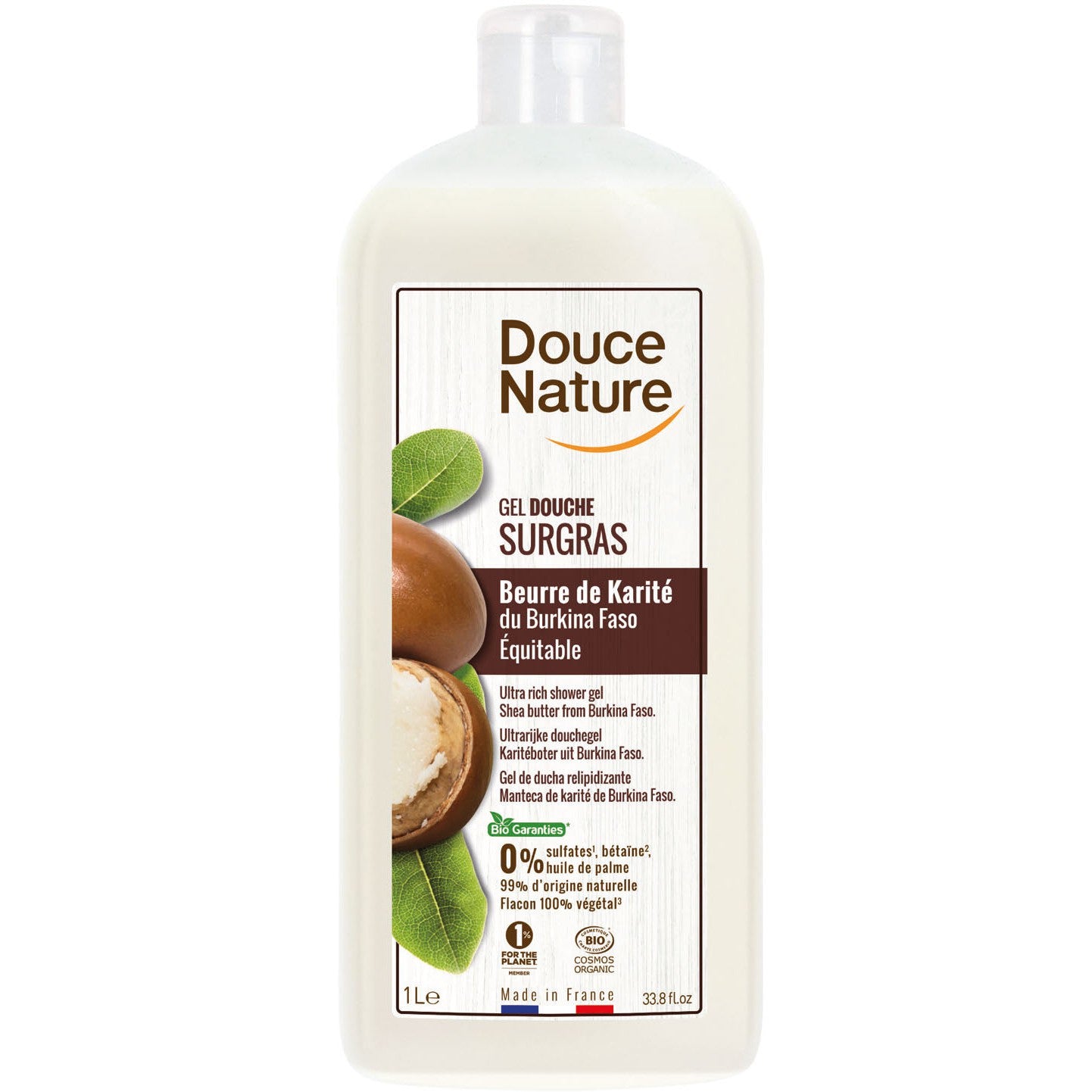 Douce Nature karite suihkuemulsio 1000 ml