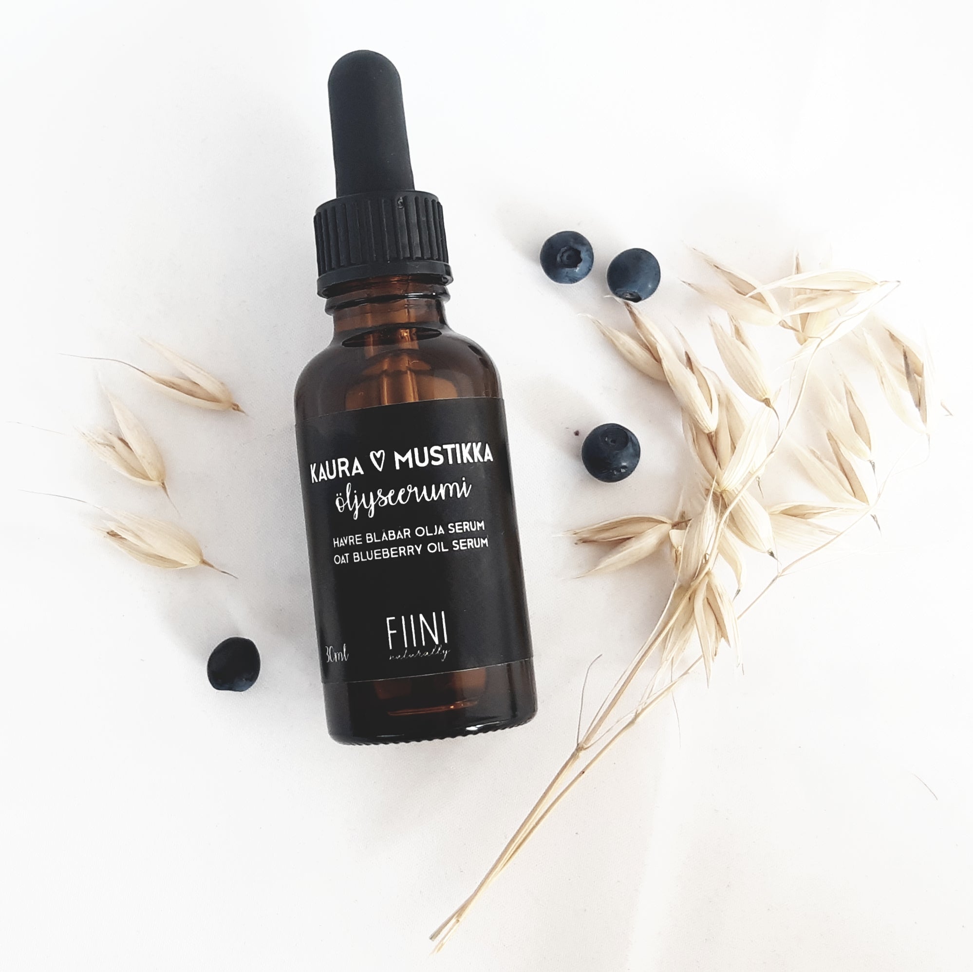 Fiini Naturally kaura-mustikkaöljyseerumi