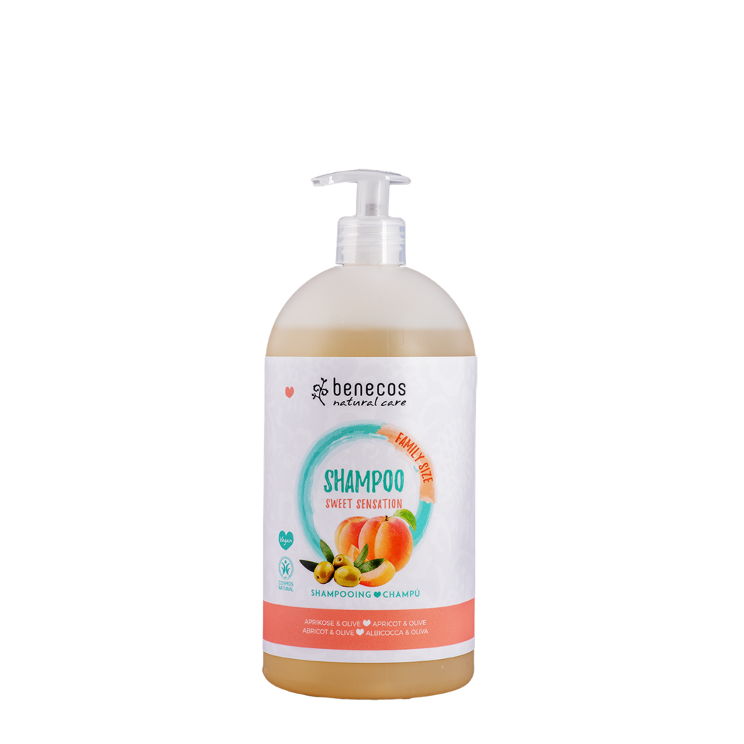 Benecos shampoo aprikoosi & oliivi