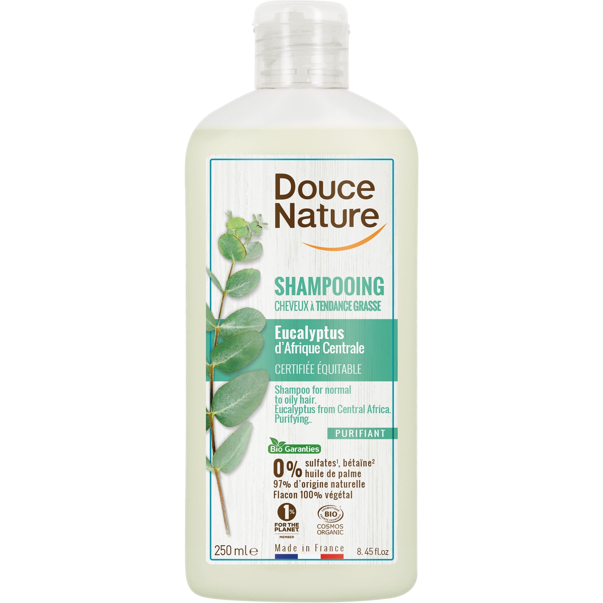 Douce Nature Eucalyptus shampoo, 250 ml