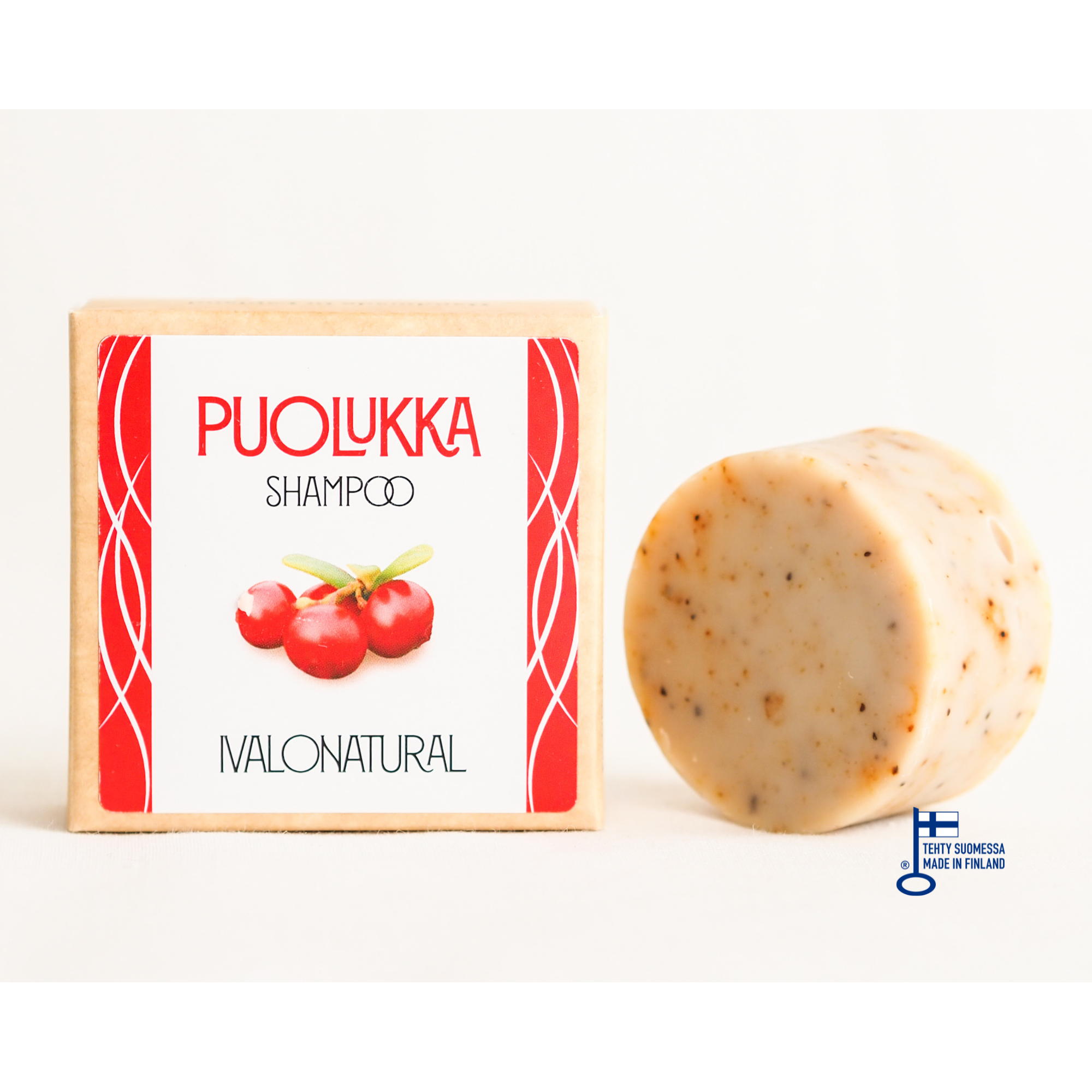 Ivalo Natural shampoopala Puolukka