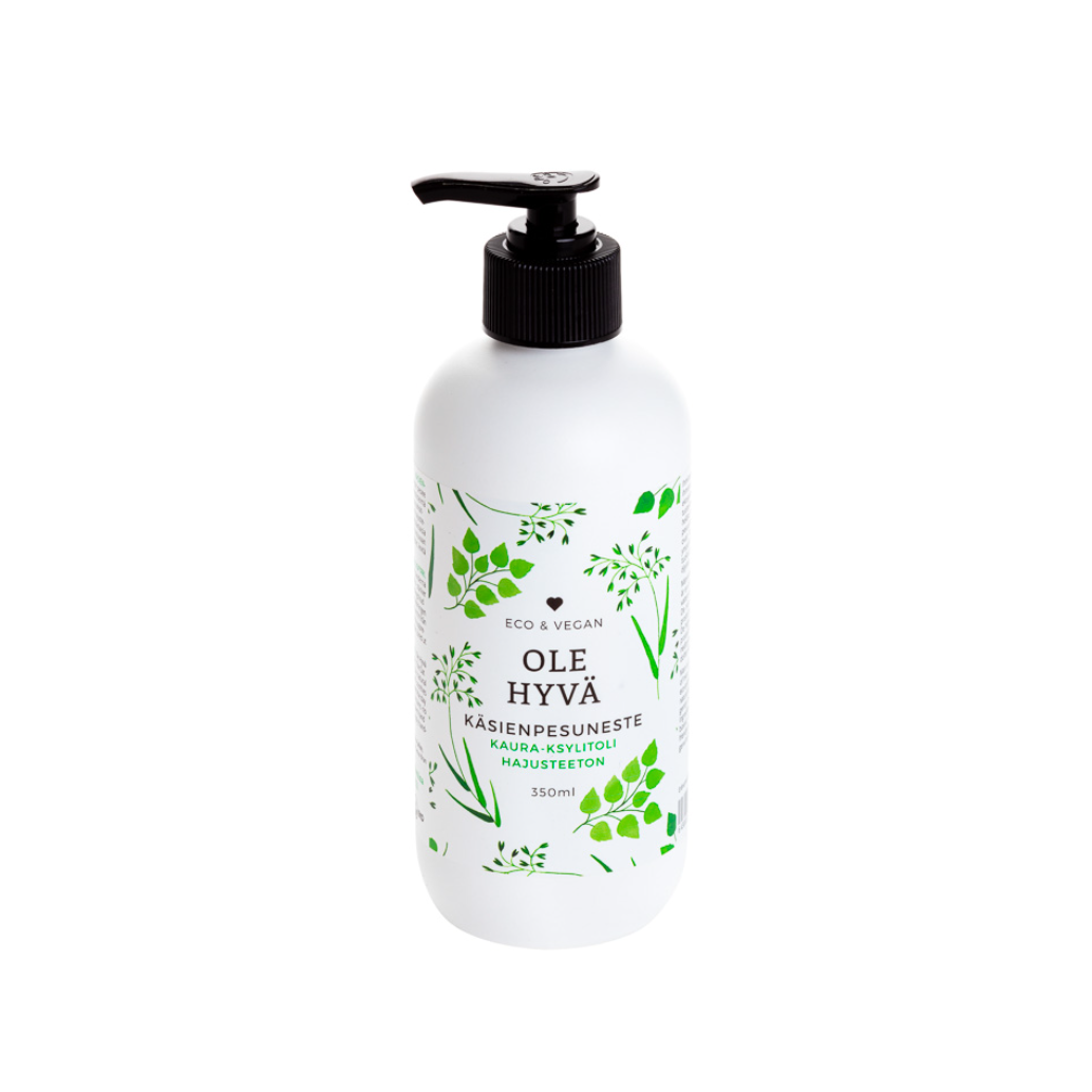 Ole Hyvä hajusteeton käsienpesuneste kaura-ksylitoli, 350 ml