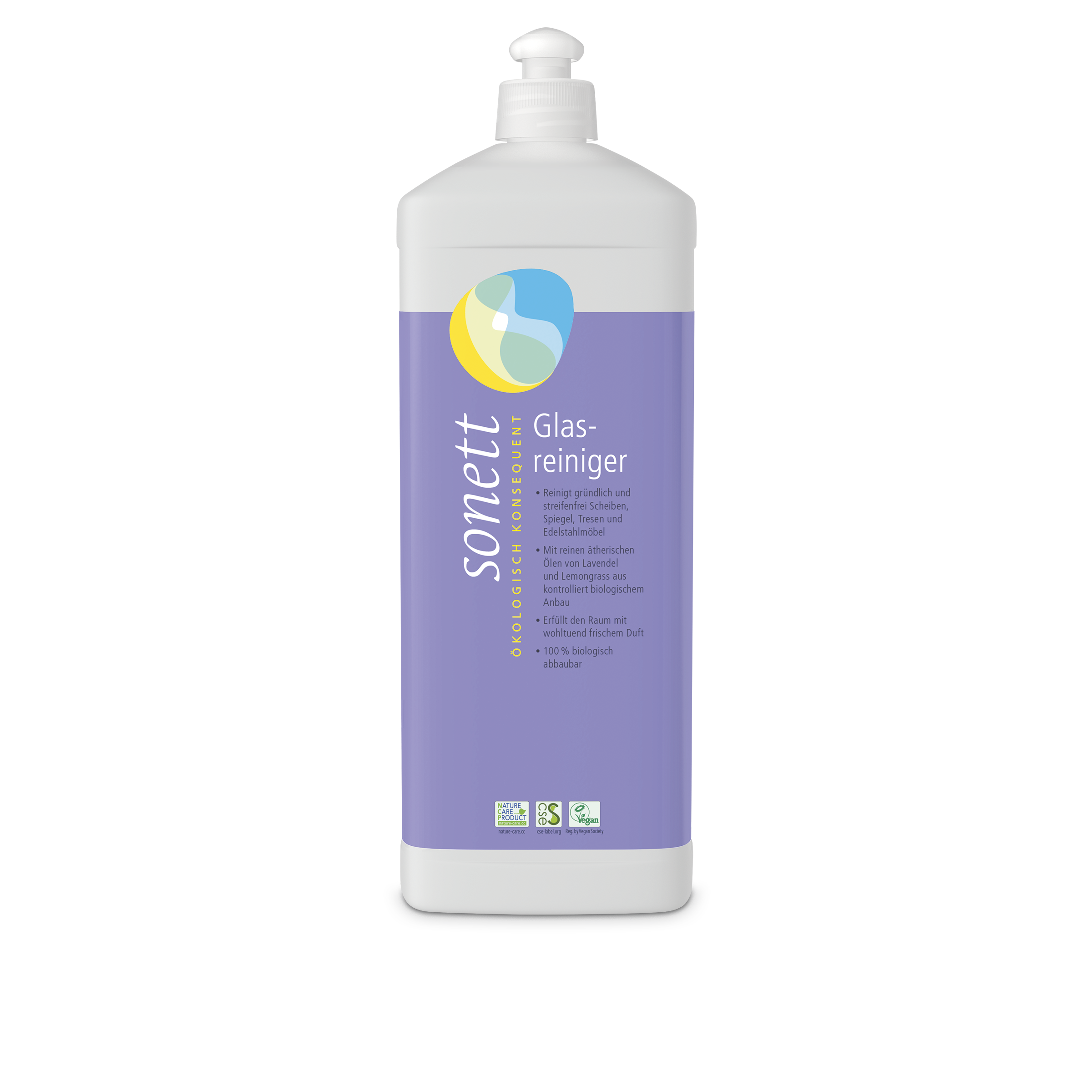 Sonett lasi- ja peilipintojen puhdistusaine, 1 l täyttöpakkaus