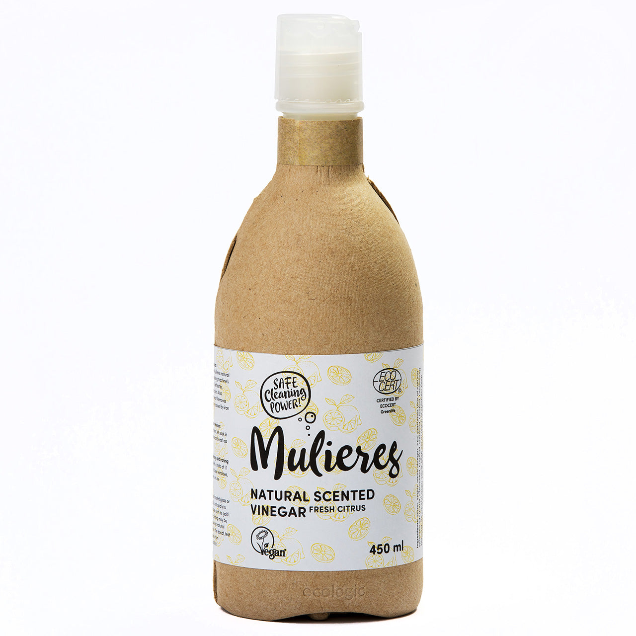 Mulieres siivous- ja pyykkietikka raikas sitruuna, 450 ml