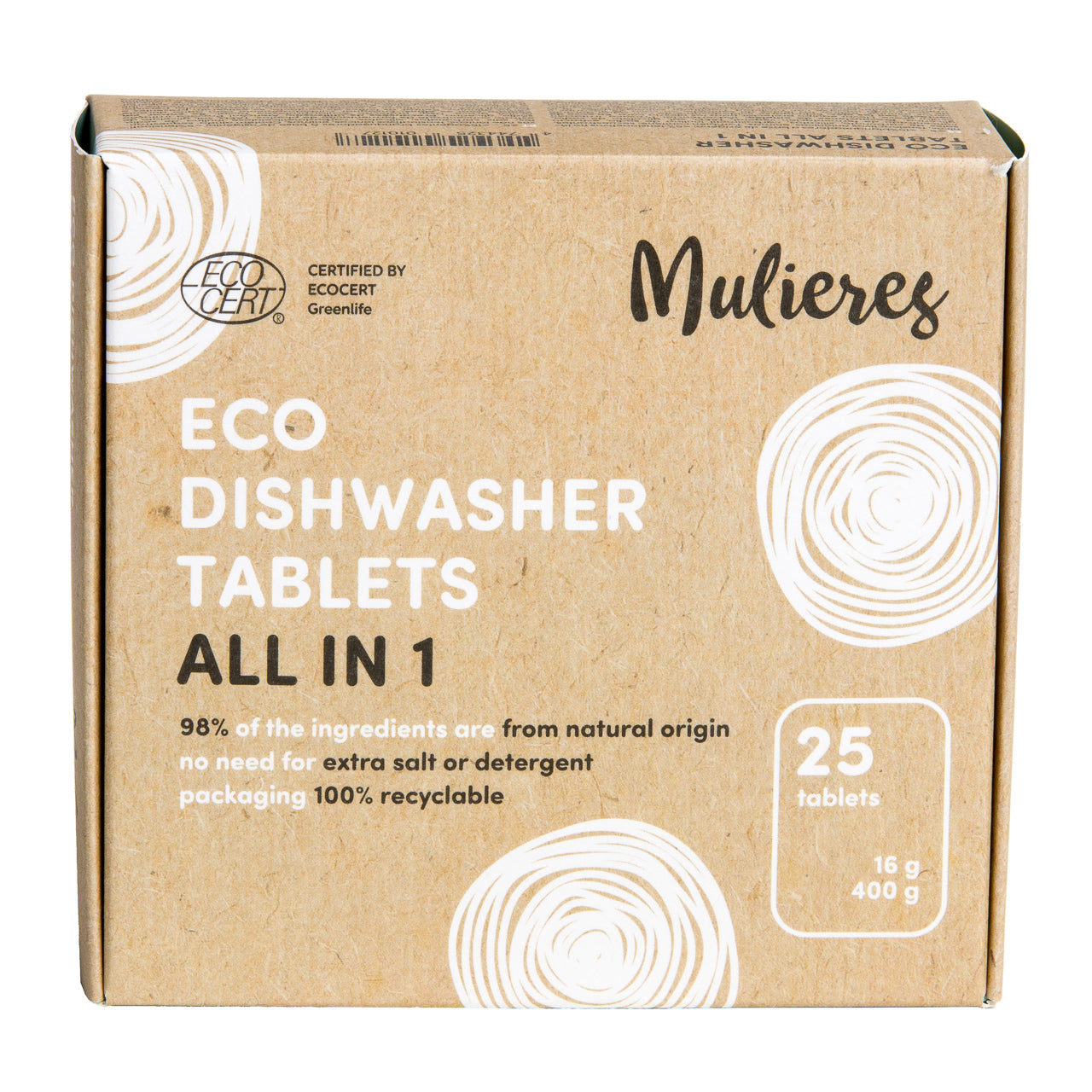 Mulieres ECO All in 1 konetiskitabletit, 25 kpl