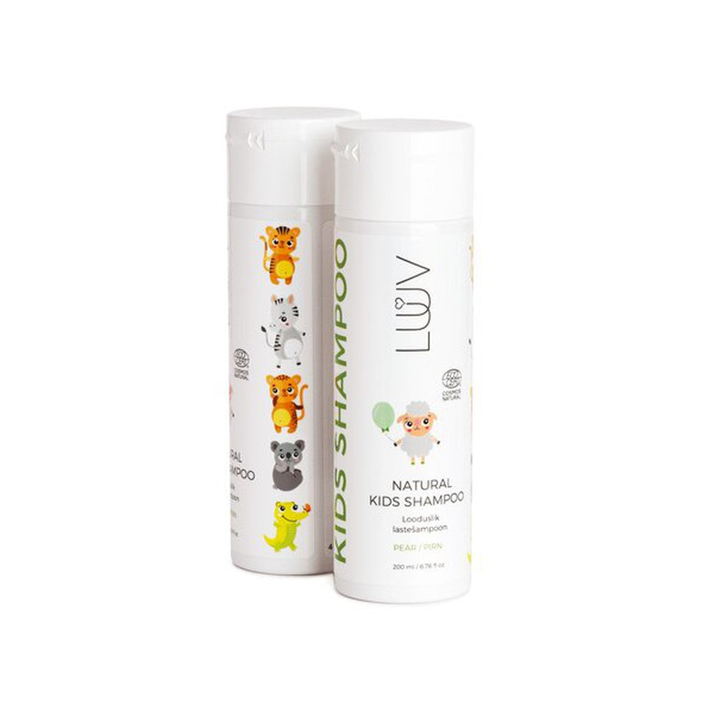 Luuv Lasten shampoo(ECOCERT/COSMOS ) , päärynä 200ml - Shampoot - Luuv - Nicca.fi