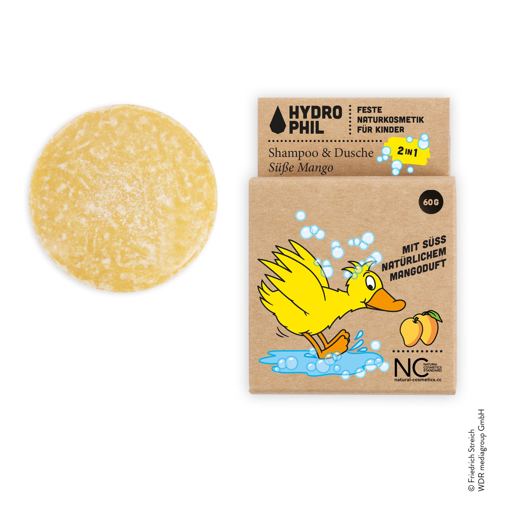 Hydrophil 2in1 lasten suihkushampoopala Makea mango