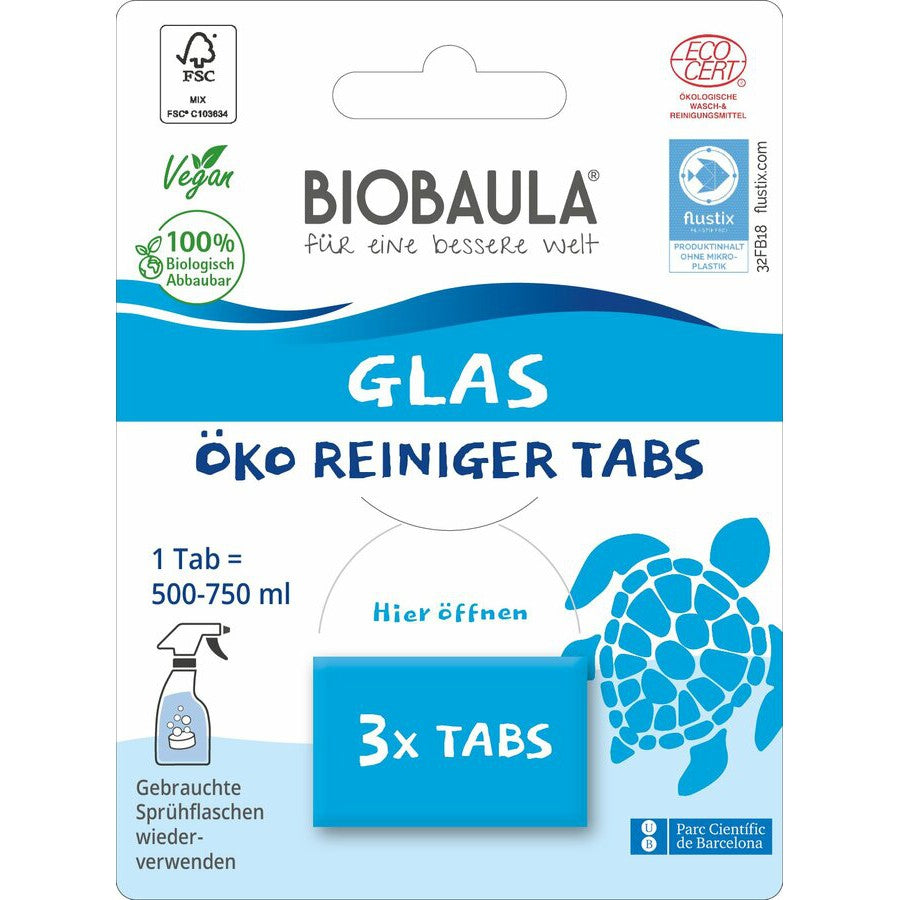 Biobaula puhdistustabletit lasi, 3 x tabletti
