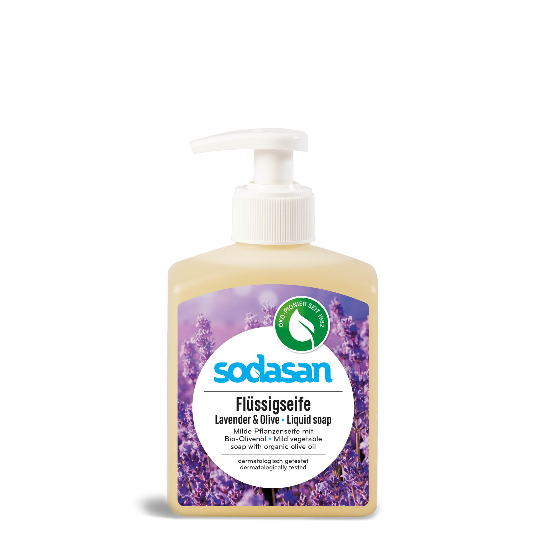 Sodasan nestesaippua laventeli ja oliivi, 300 ml
