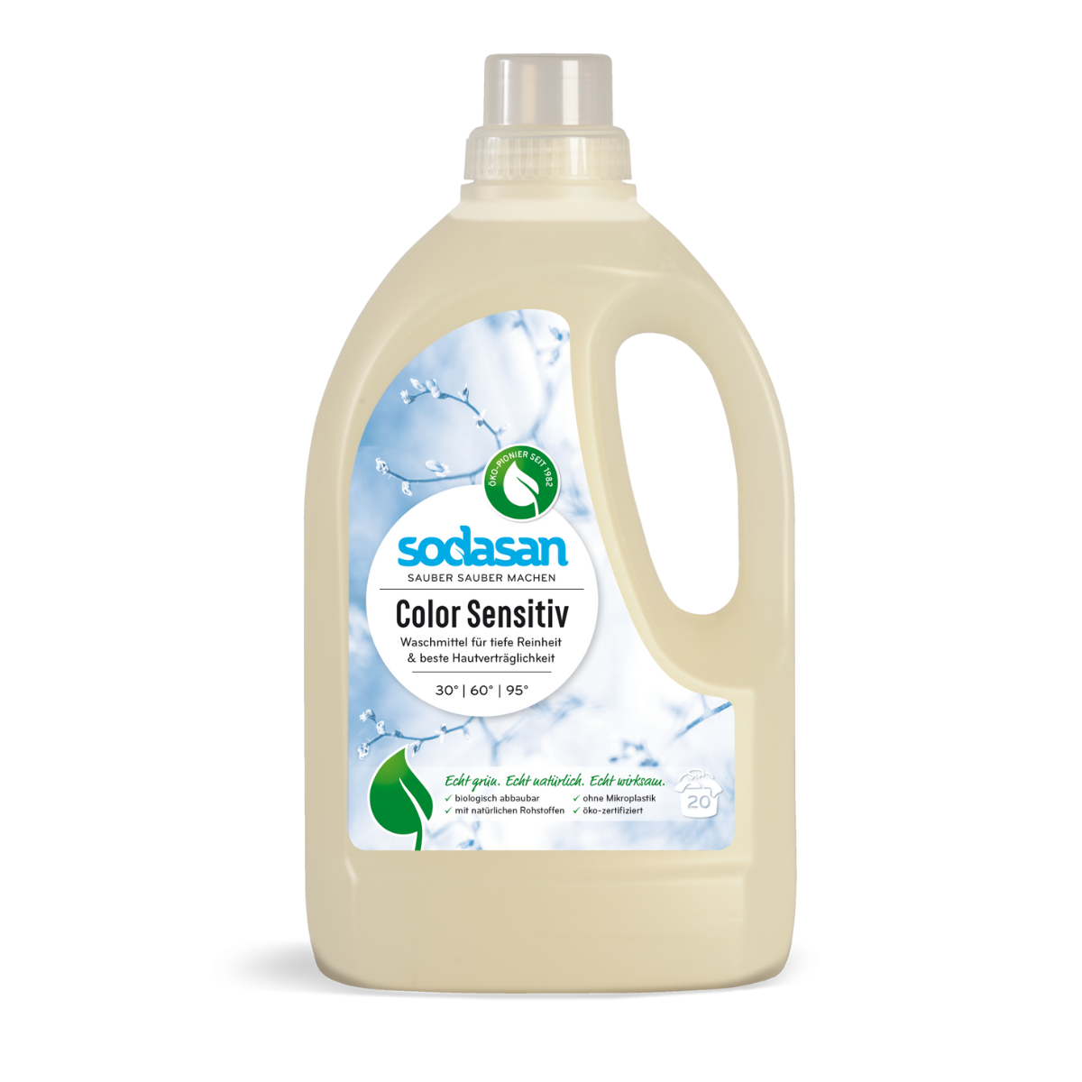 Sodasan pyykinpesuaine Color sensitive, 1500 ml