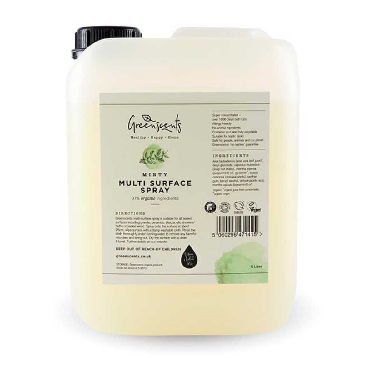 Greenscents yleispuhdistusaine minttu 5 L