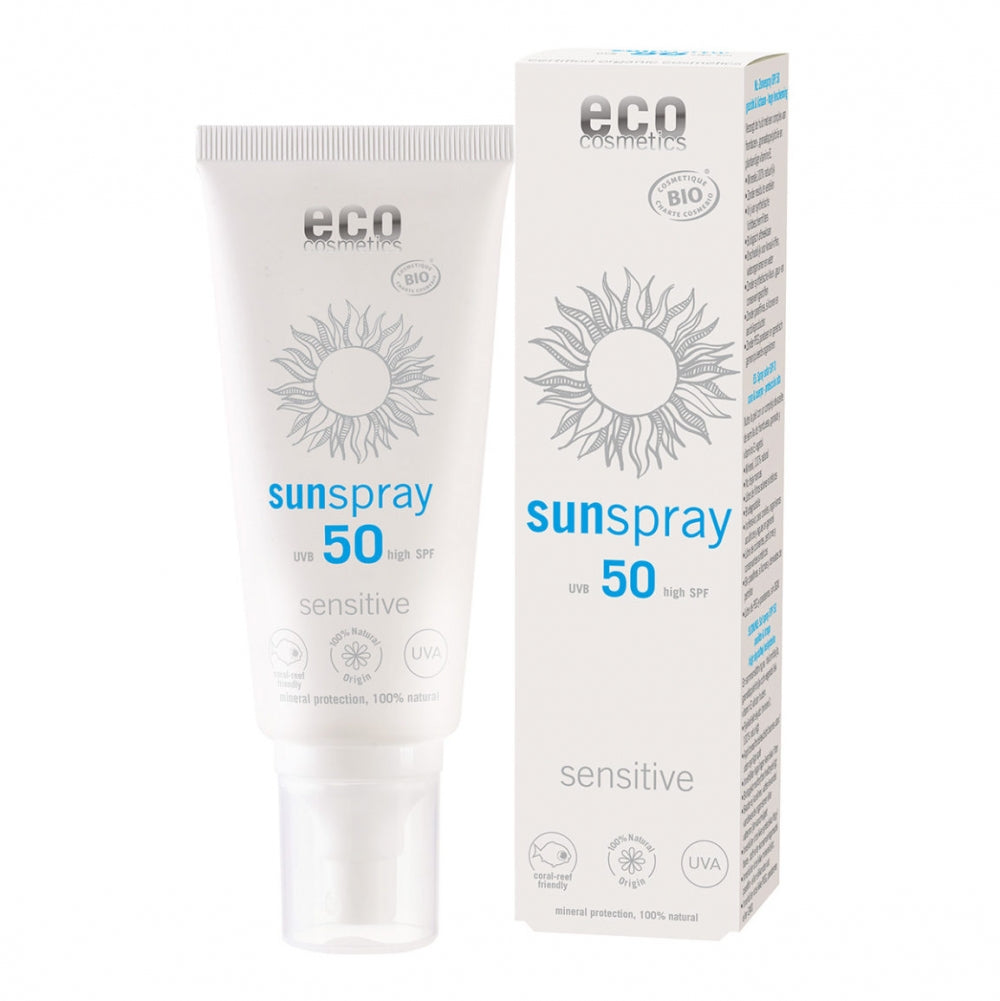 Eco Cosmetics Sensitive aurinkosuojasuihke (SK50)