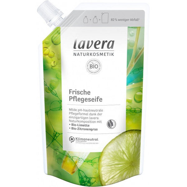 Lavera nestesaippua lime-sitruunaruoho, täyttöpakkaus
