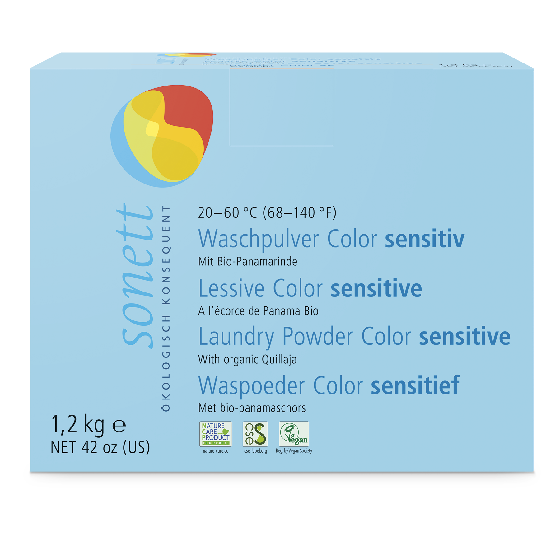Sonett pyykinpesujauhe Color Sensitive, 1,2 kg
